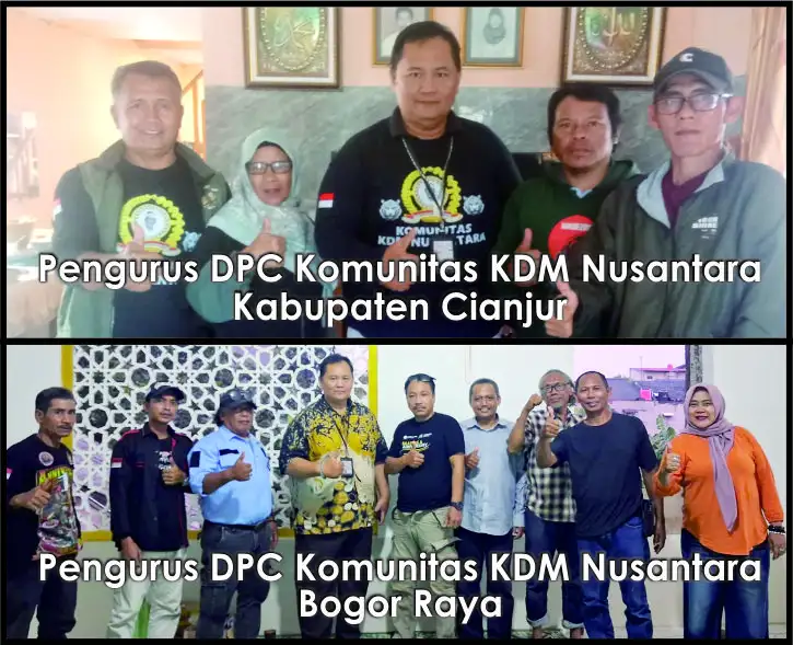 Tidak Kenal Lelah, Ketum Komunitas KDM Nusantara Maraton Bentuk DPC Cianjur dan DPC Bogor Raya